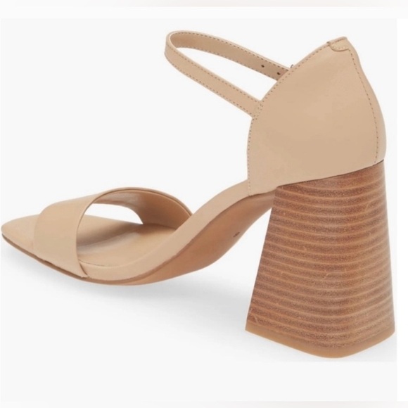 Jeffrey Campbell Women's Pop-Star High Block Heel Sandals Nude Size 10 NWT - Picture 2 of 7